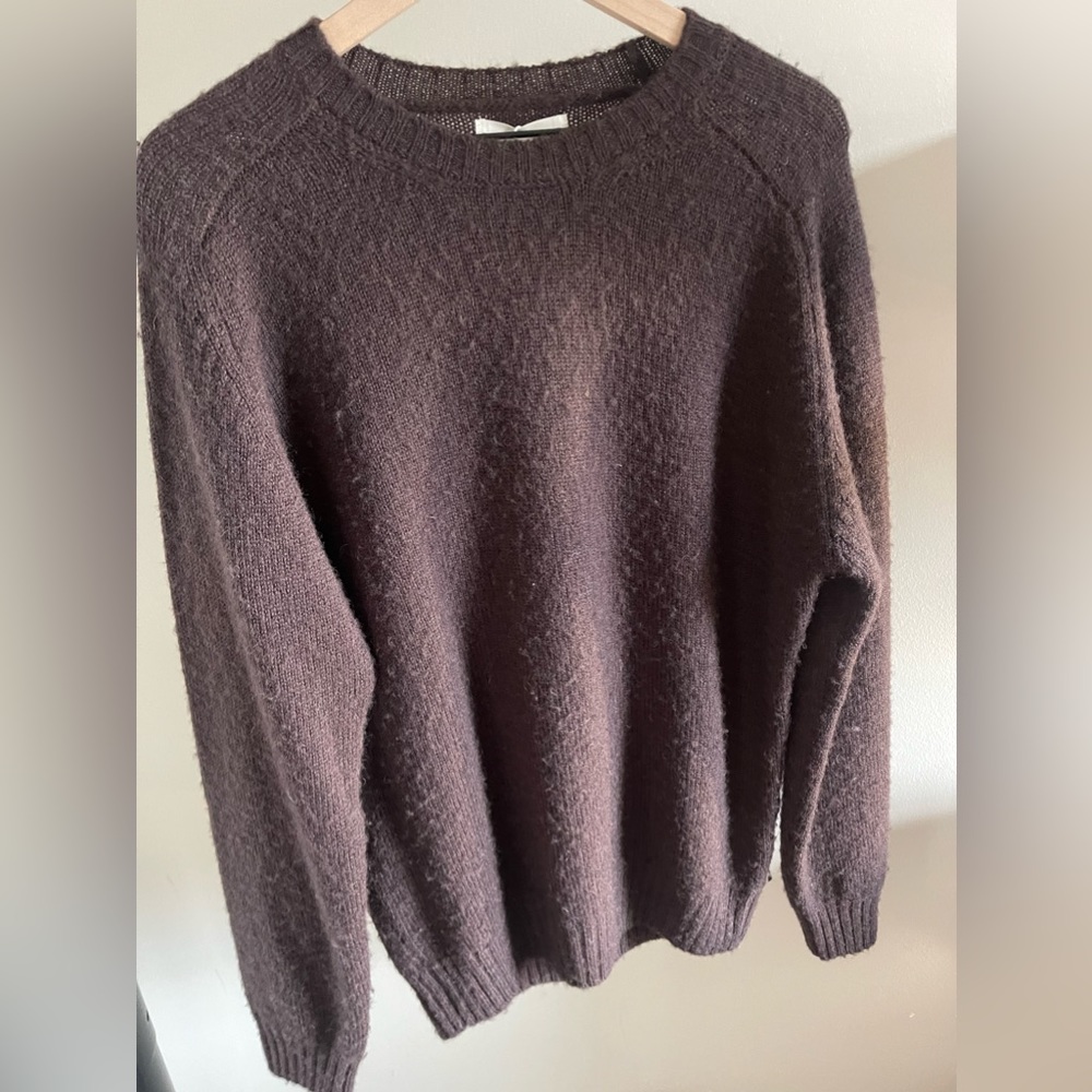 Zara Origins Brown Wool Sweater